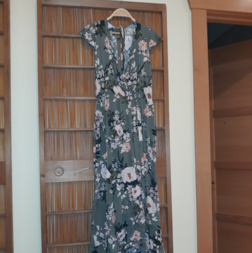 Band of Gypsies boho maxi dress floral